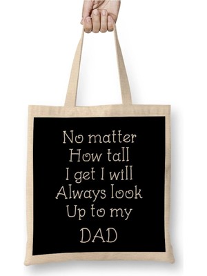 Dekado Fathers Day Dad Well Done I'm Awesome Bez Çanta Uzun Saplı