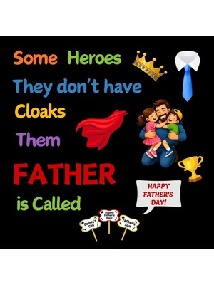 Ti Play Father's Day Themed Colorful School Bulletin Board Figurine Set | Pre-Cut Classroom Decoration 02