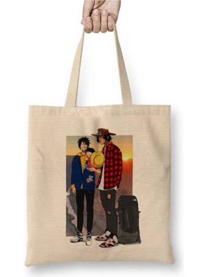 Dekado Luffy x Ace Travel Brothers Bez Çanta Uzun Saplı