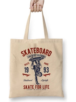 Dekado Retro Skate For Life Bez Çanta Uzun Saplı