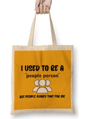 Dekado Sarcasm Funny Comment Quotes Gift - Sarcastic Women And Men Humorous Saying Bez Çanta Uzun Saplı