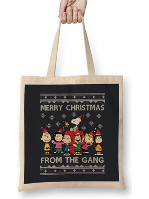 Dekado Merry Christmas From The Peanuts Gang Bez Çanta Uzun Saplı