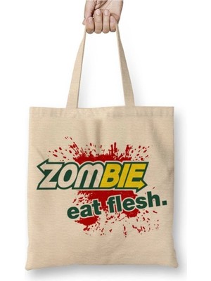 Dekado Zombie Eat Flesh Bez Çanta Uzun Saplı