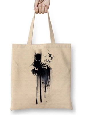 Dekado Batman Paint Drop Bez Çanta Uzun Saplı