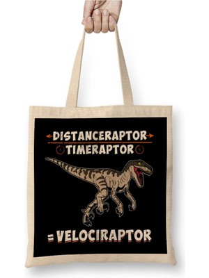 Dekado Distanceraptor Timeraptor Velociraptor Pun Bez Çanta Uzun Saplı