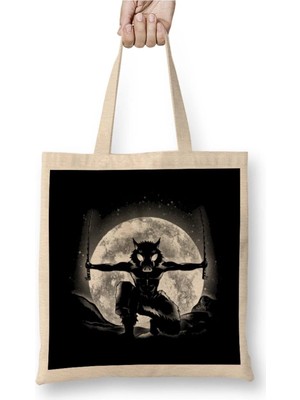 Dekado Moonlight Boar Bez Çanta Uzun Saplı