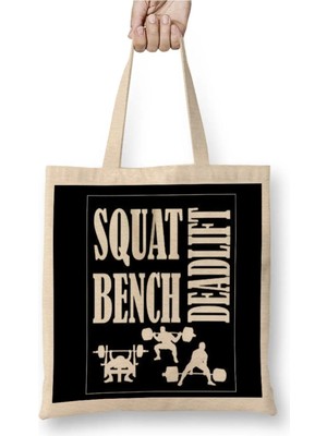 Dekado Squat Bench Deadlift Powerlifting Bodybuilding 05 Bez Çanta Uzun Saplı
