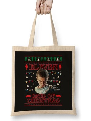 Dekado Stranger Things Eleven Days Of Christmas Knit Bez Çanta Uzun Saplı