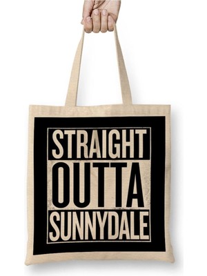 Dekado Straight Outta Sunnydale Buffy The Vampire Slayer White Bez Çanta Uzun Saplı