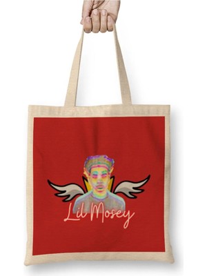 Dekado Lil Mosey Gıft Art Bez Çanta Uzun Saplı