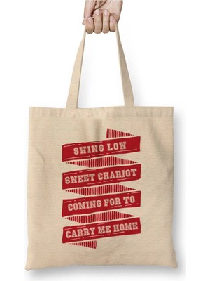 Dekado Rugby England Swing Low Sweet Chariot Banner Bez Çanta Uzun Saplı
