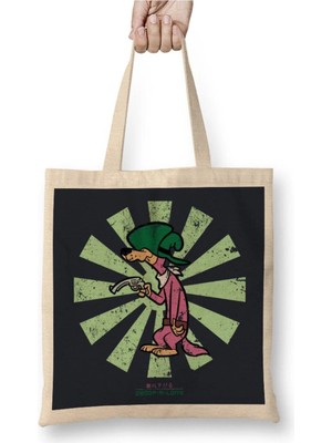 Dekado Droop A Long Retro Japanese Bez Çanta Uzun Saplı