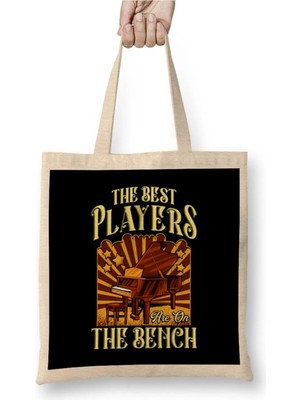 Dekado The Best Players Are On The Bench Pianist Pun Bez Çanta Uzun Saplı