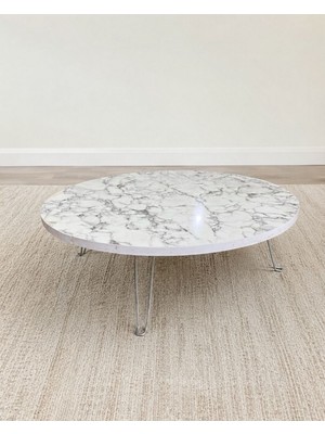 Shoovvel Mindy 90X90 Mdf Katlanabilir Demir Ayaklı Yer Sofrası - Hamur Açma Tahtası - Oyun Masası