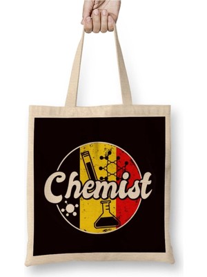 Dekado Chemist German Flag Chemistry Scientist Pharmacist Lab Tech Bez Çanta Uzun Saplı