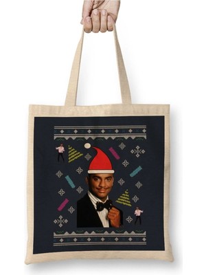 Dekado Fresh Prince Of Bel Air Carlton Dance Christmas Knit Pattern Bez Çanta Uzun Saplı