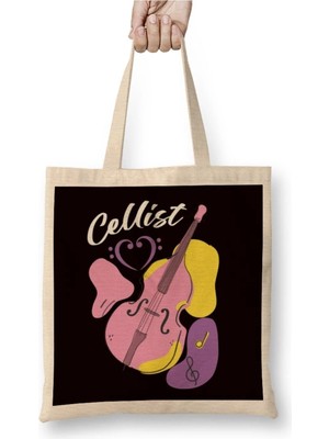 Dekado Cello Cellist Musical Instrument Orchestra Classical Music Bez Çanta Uzun Saplı
