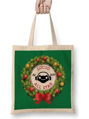 Dekado Christmas All Star Overwatch Lucio Wreath Bez Çanta Uzun Saplı