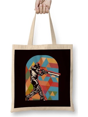Dekado Colorful Cricket Player Coach Team Cricketer Wicket Bez Çanta Uzun Saplı
