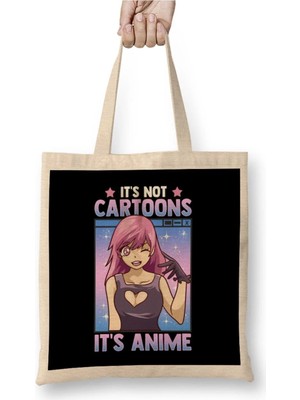 Dekado Cute Anime Obsessed It S Not Cartoons It S Anime Bez Çanta Uzun Saplı