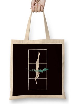 Dekado Swim Dive Swimmer Swimming Pool Athlete Water Sports Coach Bez Çanta Uzun Saplı