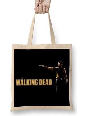 Dekado The Walking Dead Rick Siyah Zemin Bez Çanta Uzun Saplı