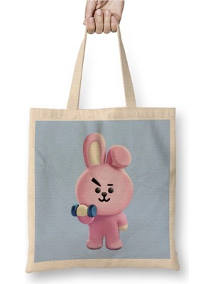 Dekado Bts BT21 Kpop Cooky Kookie Bez Çanta Uzun Saplı