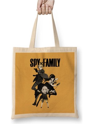 Dekado Spy x Family Loid Forger Anya Forger Yor Forger Bez Çanta Uzun Saplı