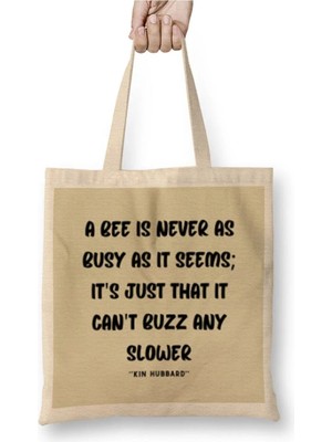 Dekado Nature Quotes Lover Gift Conservation Sayings Words Bez Çanta Uzun Saplı