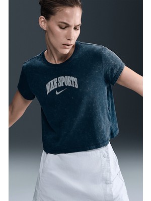 Nike Short-Sleeve Womes T-Shirt Navy Kadın Tişört Lacivert