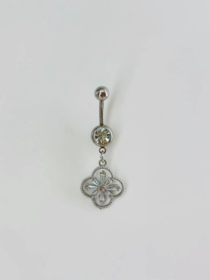 Luord-Store Çiçek Detaylı Göbek Piercing - PG0099