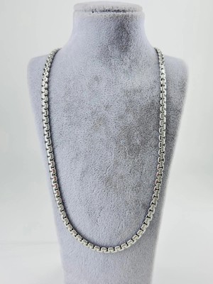 Luord-Store Gri Çelik Çelik Kolye 60 cm - EKL0056