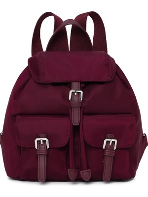 Derimod Kadın Bordo Kumaş Sırt Çantası 26PBD27666F