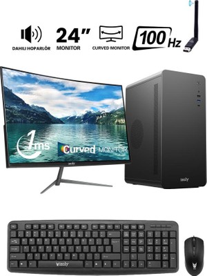İzoly Desktop T500 Y İ5-10400 16GB 256GB SSD 24" Masaüstü Oem Paket