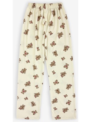 Ziccho Beli Lastikli Desenli Pamuklu Kadın Pijama Altı