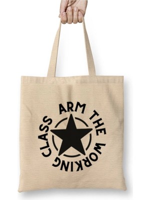 Dekado Arm Tthe Working Class-Arm Gift Bez Çanta Uzun Saplı