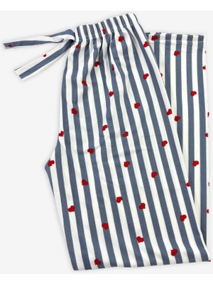 Ziccho Beli Lastikli Desenli Pamuklu Kadın Pijama Altı