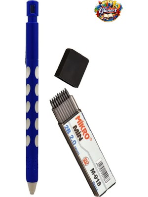 Glanart Başlangıç Üçgen Ergonomik Yapılı 2.0 mm Kalın Uçlu Uçlu Kalem Seti ( 1 Kalem + 1 Uç )