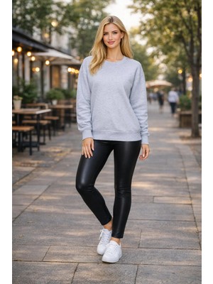 Buyolog Kadın Oversize Premium 3 Iplik Şardonlu Sweatshirt