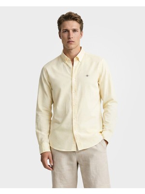 Gant Erkek Sarı Logolu Gömlek 3826152T.713