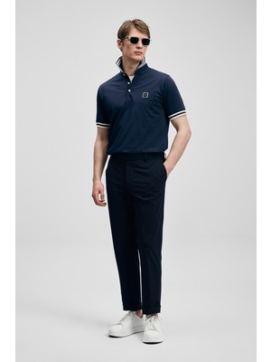 Lufian Erkek Cole Smart Polo T-Shirt 111040237 Lacivert