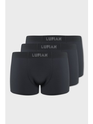 Lufian Erkek Mark 3 Adet Modal Dikişsiz Boxer 111080035 Antrasit