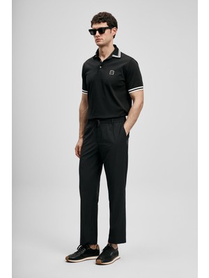 Lufian Erkek Fenrıc Smart Slim Fit Chino Pantolon 111190362 Siyah