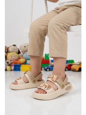 Walkway Ekru Eva Unisex Çocuk Terlik