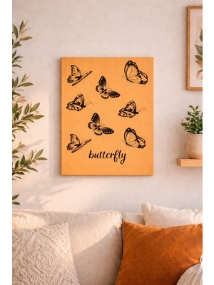 Butterfly Kanvas Tablo— Minimal Desenli Modern Duvar Dekoru