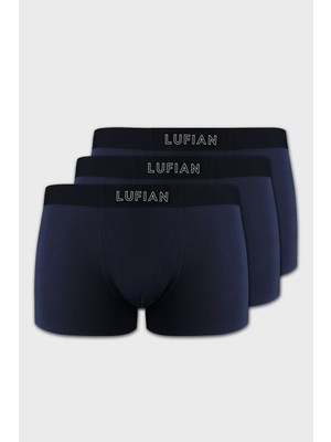 Lufian Erkek Mark 3 Adet Modal Dikişsiz Boxer 111080035 Lacivert