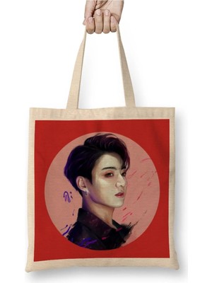 Dekado Kpop Jungkook Kookie Bts Bez Çanta Uzun Saplı