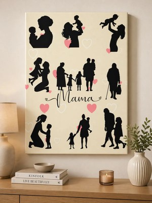 Anneler Günü Özel Kanvas Tablo – Anlamlı ve Modern Tasarım 💖