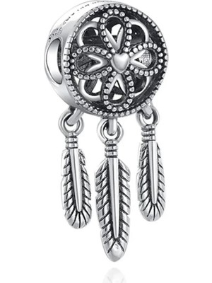 Fubena Spiritüel Düş Kapanı Sallantılı 925 Ayar Gümüş Charm