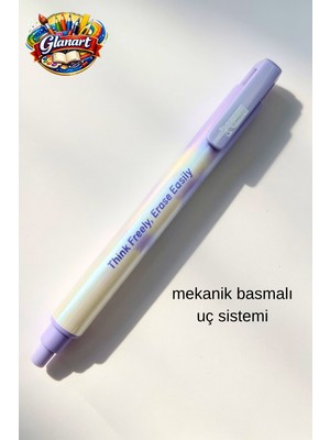 Glanart Mekanik Basmalı Kalem Tipi Silgi 1 Adet